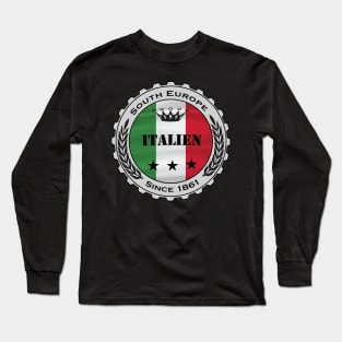 Bierdeckel Flagge Italien Italy Long Sleeve T-Shirt